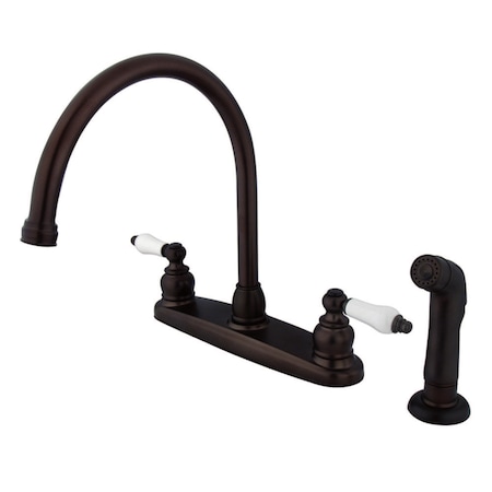 Kingston Brass Vintage Centerset Kitchen Faucet, Oil Rubbed Bronze KB725SP